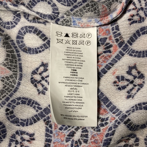 MICHAEL Michael Kors Mosaic Off the Shoulder Gauze Dress - Host Pick - New - Picture 10 of 12